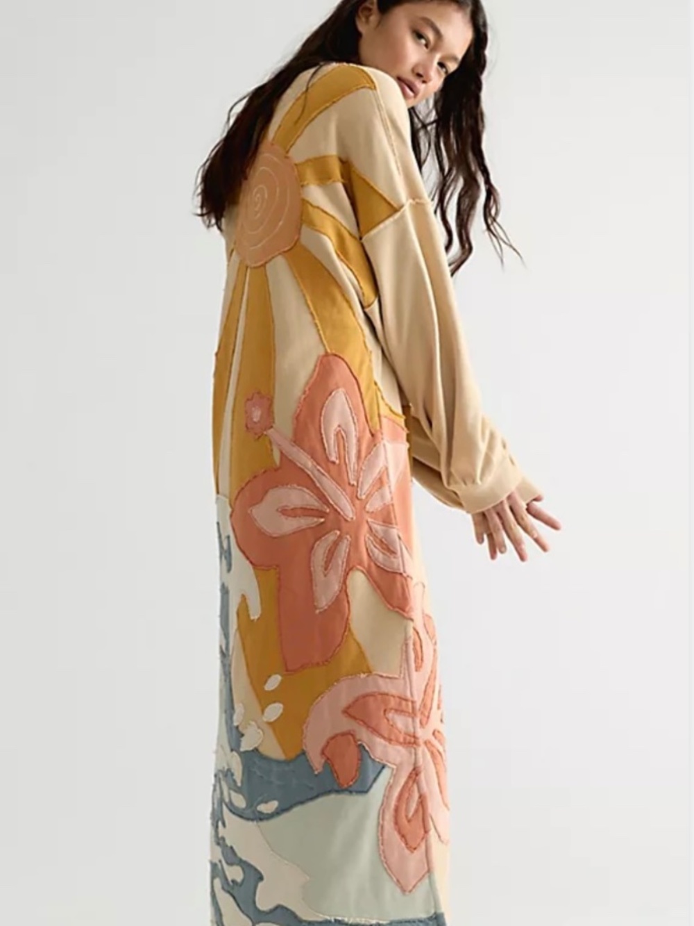 ⭐️Free People ⭐️ Wave Length Maxi CARDI NWT 🌺🌴🌊🌺